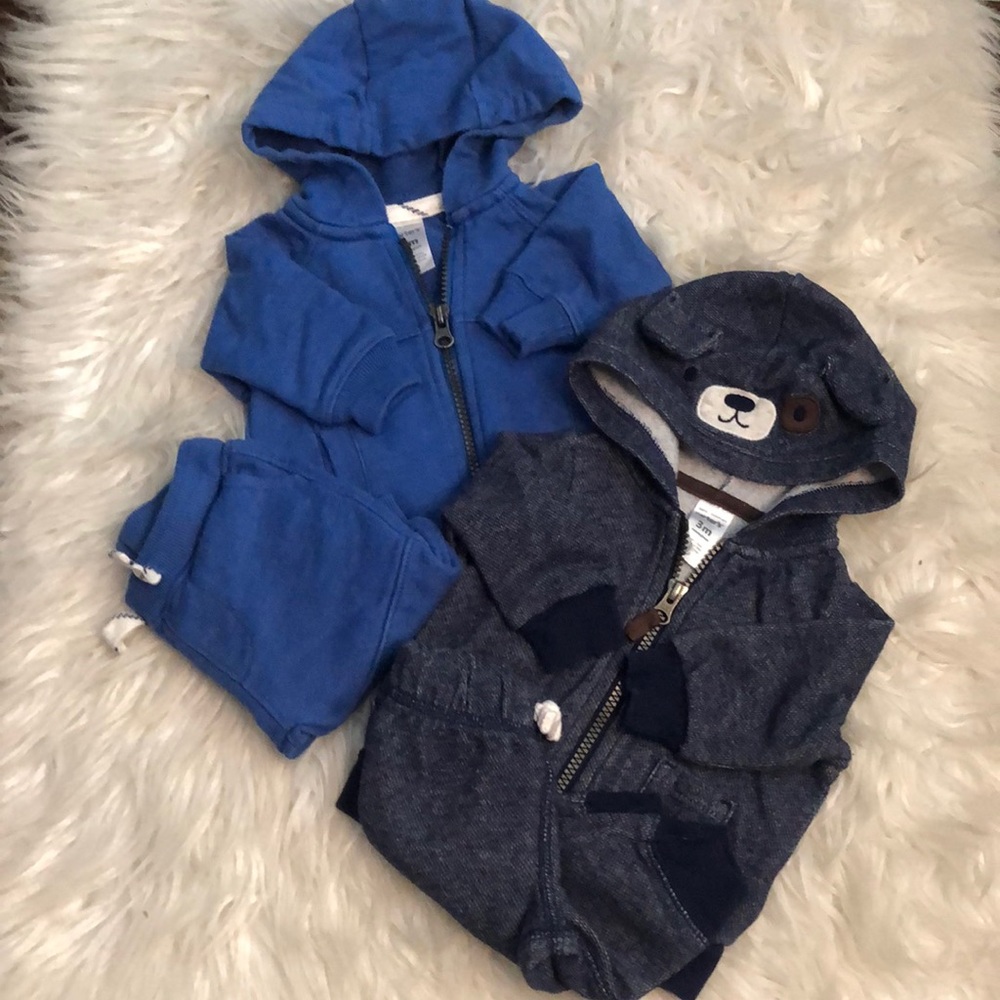 Carter’s jogger sets with  hoodie jackets 3M